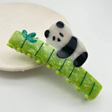 Panda Bamboo Hair Claw Clip Animal Shark Clip Headwear