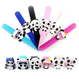 Panda Style Slap Snap Bracelet Kids Party Favor Girl Boys Wristband