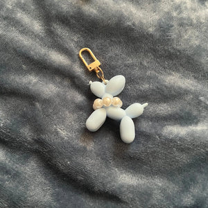 Pearl Puppy Key Chain Car Pendant Cartoon Dog Bag Charm Schoolbag Decoration