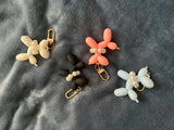 Pearl Puppy Key Chain Car Pendant Cartoon Dog Bag Charm Schoolbag Decoration