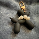 Pearl Puppy Key Chain Car Pendant Cartoon Dog Bag Charm Schoolbag Decoration