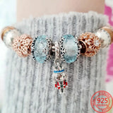 S925 Silver Pacifier Dangle Charm for Bracelet