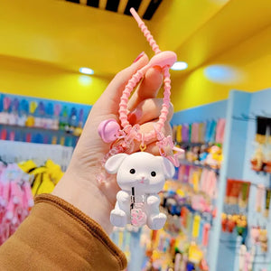 Pig Milk Tea Cup Key Chain for Women
