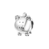 Autumn Piggy Bank Charm Sterling Silver Beads for DIY Bracelets