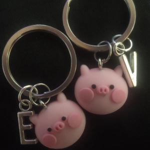 Piggy Keychain Cartoon Anime Toy Pig Keyring for Women Couple Backpack