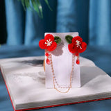 Pink Hairpin Hanfu Hair Accessories for Girls Children Barrette