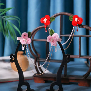 Pink Hairpin Hanfu Hair Accessories for Girls Children Barrette