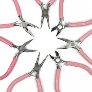 Pink Jewelry Pliers Tools Kit for Jewelry Making DIY