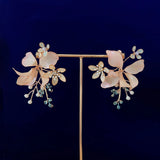 Rhinestone Wedding Earrings Hair Accessory