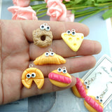 Pizza Donuts Charms for Jewelry Making DIY Earring Bracelet Pendant Accessories