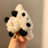 Cute Panda Hair Claw Shark Clip Kpop Large Size Winter Cross Daily Clip