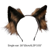 Plush Cat Ears Headband Cosplay Wolf Animal Headwear