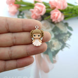 Princess Charms Bracelets Key Chain Jewelry Making DIY Pendants
