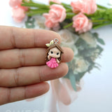 Princess Charms Bracelets Key Chain Jewelry Making DIY Pendants
