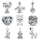 Puppy Dog Head Paw Pendant for Jewelry Making