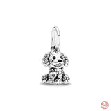 Puppy Dog Head Paw Pendant for Jewelry Making