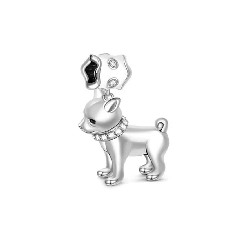 Puppy Dog Head Paw Pendant for Jewelry Making