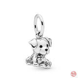 Puppy Dog Head Paw Pendant for Jewelry Making