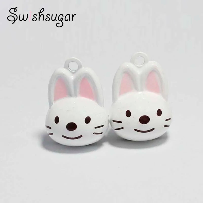 Rabbit Cartoon Bell Metal Jewelry Charms Accessories