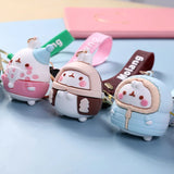 Molang Rabbit Keychain Cartoon Bunny Bag Pendant Gift