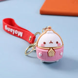 Molang Rabbit Keychain Cartoon Bunny Bag Pendant Gift