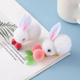 Rabbit Peach Hairpin Hanfu Hair Clip for Girls
