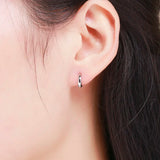 925 Sterling Silver Circle Loop Small Huggie Hoop Earrings for Women