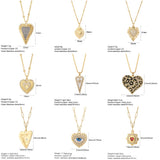 Red Heart Necklace Women Evil Eye Collars Stainless Steel Chains Lover Gift