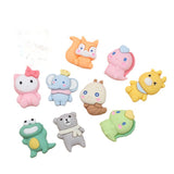 Resin Animal Charms DIY Cartoon Dinosaur Squirrel Earring Keychain Pendant