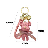 Resin Wool Bear Keychain Animal Keyring Men and Women Couple Bag Pend