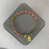 Romantic Natural Tourmaline Round Beads Bracelet 8mm Pink Jewelry