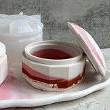 Round Box Resin Molds Jewelry Storage Box Mold