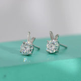 Rubbie 0.5ct D Moissanite Diamond Ear Studs