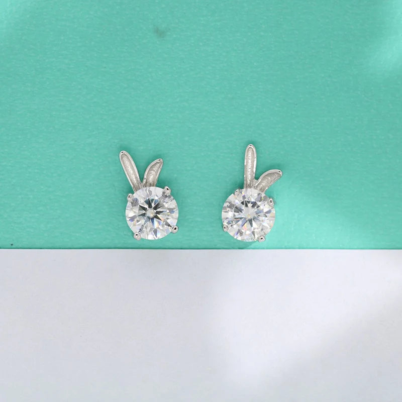 Rubbie 0.5ct D Moissanite Diamond Ear Studs