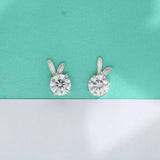 Rubbie 0.5ct D Moissanite Diamond Ear Studs