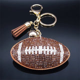 Crystal Key Chain Alloy Rhinestone Tassel Bell Car Key Ring K2873S