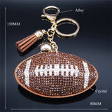 Crystal Key Chain Alloy Rhinestone Tassel Bell Car Key Ring K2873S
