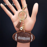Crystal Key Chain Alloy Rhinestone Tassel Bell Car Key Ring K2873S
