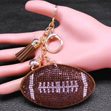 Crystal Key Chain Alloy Rhinestone Tassel Bell Car Key Ring K2873S