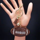 Crystal Key Chain Alloy Rhinestone Tassel Bell Car Key Ring K2873S