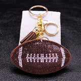 Crystal Key Chain Alloy Rhinestone Tassel Bell Car Key Ring K2873S