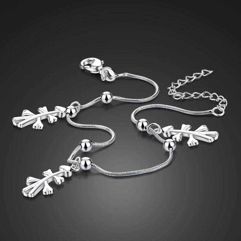 Scarecrow Pendant Anklets 925 Silver Barefoot Sandals Foot Jewelry Bracelets