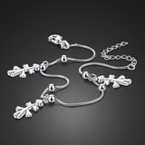 Scarecrow Pendant Anklets 925 Silver Barefoot Sandals Foot Jewelry Bracelets