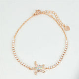 Sea Turtle Opal Stone Animal Bracelet Vintage Silver Chain Women Jewelry