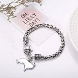 Shetland Shepherd Dog Charm Bracelet Silver Plated Jewelry