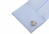 Silver Frog Style Toad Cuff Links
