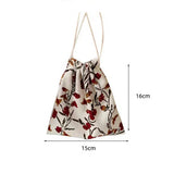 Small Coin Purse Drawstring Bag Woman Girl Kids Jewelry Lipstick Cosmetic Tote