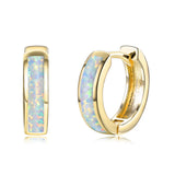 Green Opal Stone Earrings Rose Silver Engagement Earrings