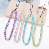 Colorful Star Beaded Keychain Acrylic Phone Pendant