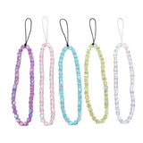 Colorful Star Beaded Keychain Acrylic Phone Pendant